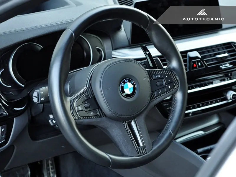 Autotecknic Carbon Alcantara Steering Wheel Trim - G30 5-Series | G32 6-Series Gt 1