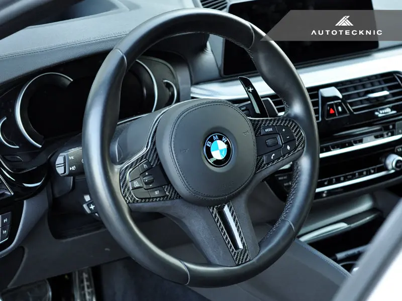 Autotecknic Carbon Alcantara Steering Wheel Trim - G01 X3 | G02 X4 1