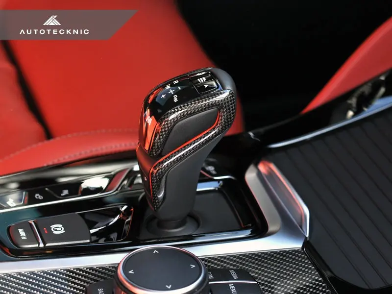 Autotecknic Carbon Fiber Gear Selector Side Covers - F90 M5 1