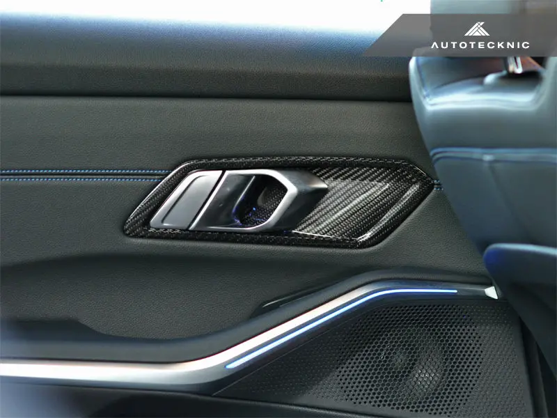 Autotecknic Dry Carbon Interior Door Handle Trim Set - G20 3-Series 2