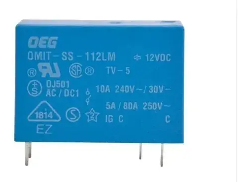 Omit-Ss-112Lm 12V Dc Relay 4 Pin (No- Spst) Omit Series 1