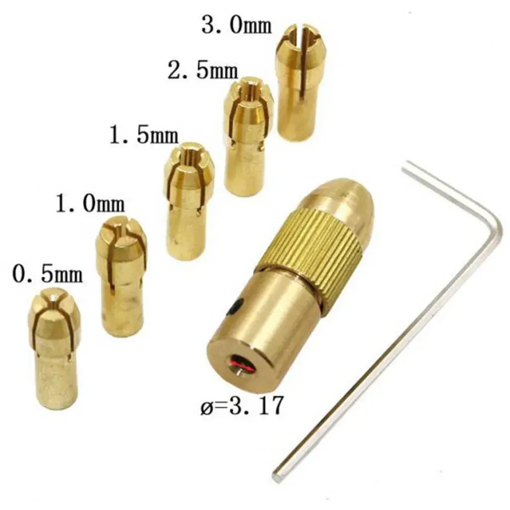 Wlxy Diy001(555) Drill Center Shaft With Five Chuck 0.5Mm To 3.0Mm 1