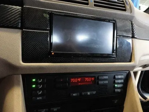 Carbon Fiber Double Din Bezel For The Bmw E39 M5 1