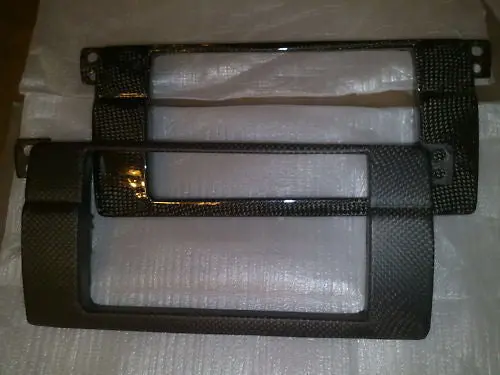 Carbon Fiber Double Din Bezel For The Bmw E46 M3 1