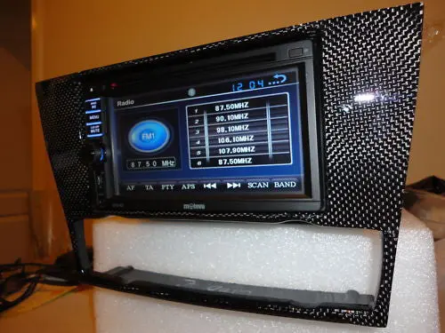 Carbon Fiber Double Din Bezel For The Bmw E90 1
