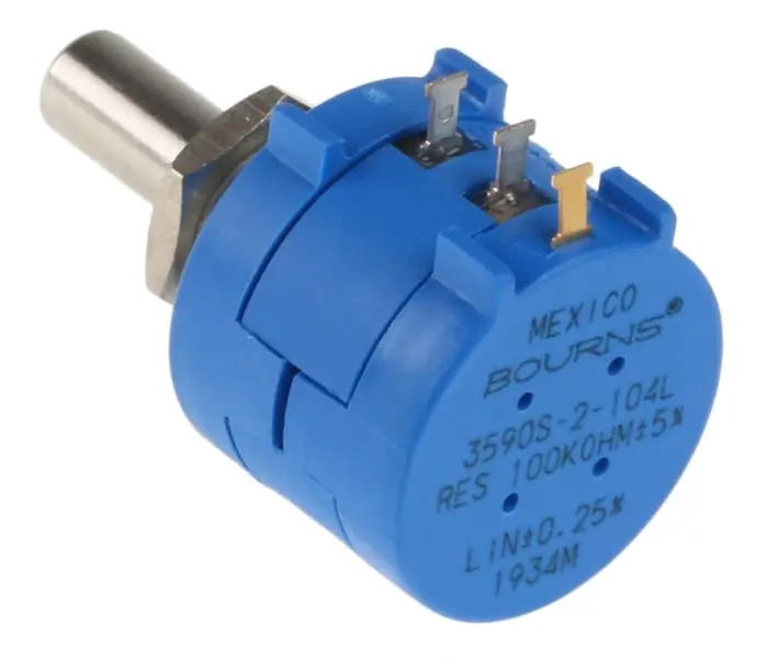 Bourns 10K Ohm 3590S-2-103L Precision Multiturn Potentiometer 2