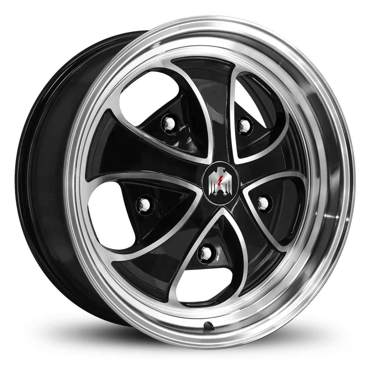 Klassik Rader Falcon 15X5.5 +20 5X205mm Gloss Black/Machined Face&Lip 1