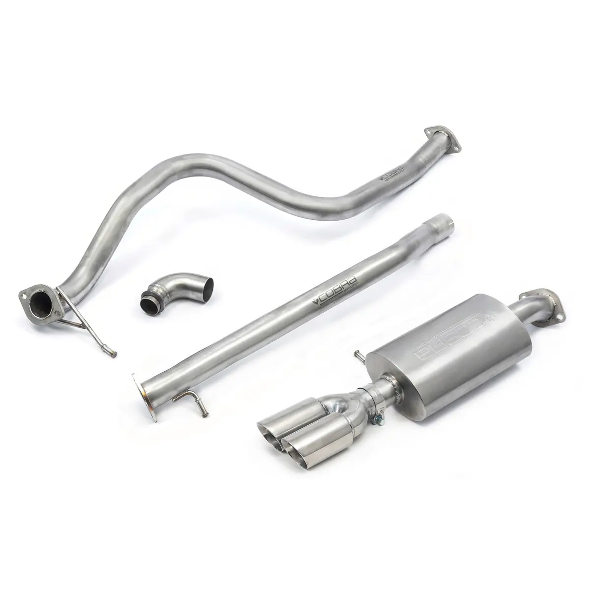 Cobra Sport Ford Fiesta (Mk8) 1L Ecoboost St-Line (St Style) Twin Tip Cat Back Performance Exhaust 3
