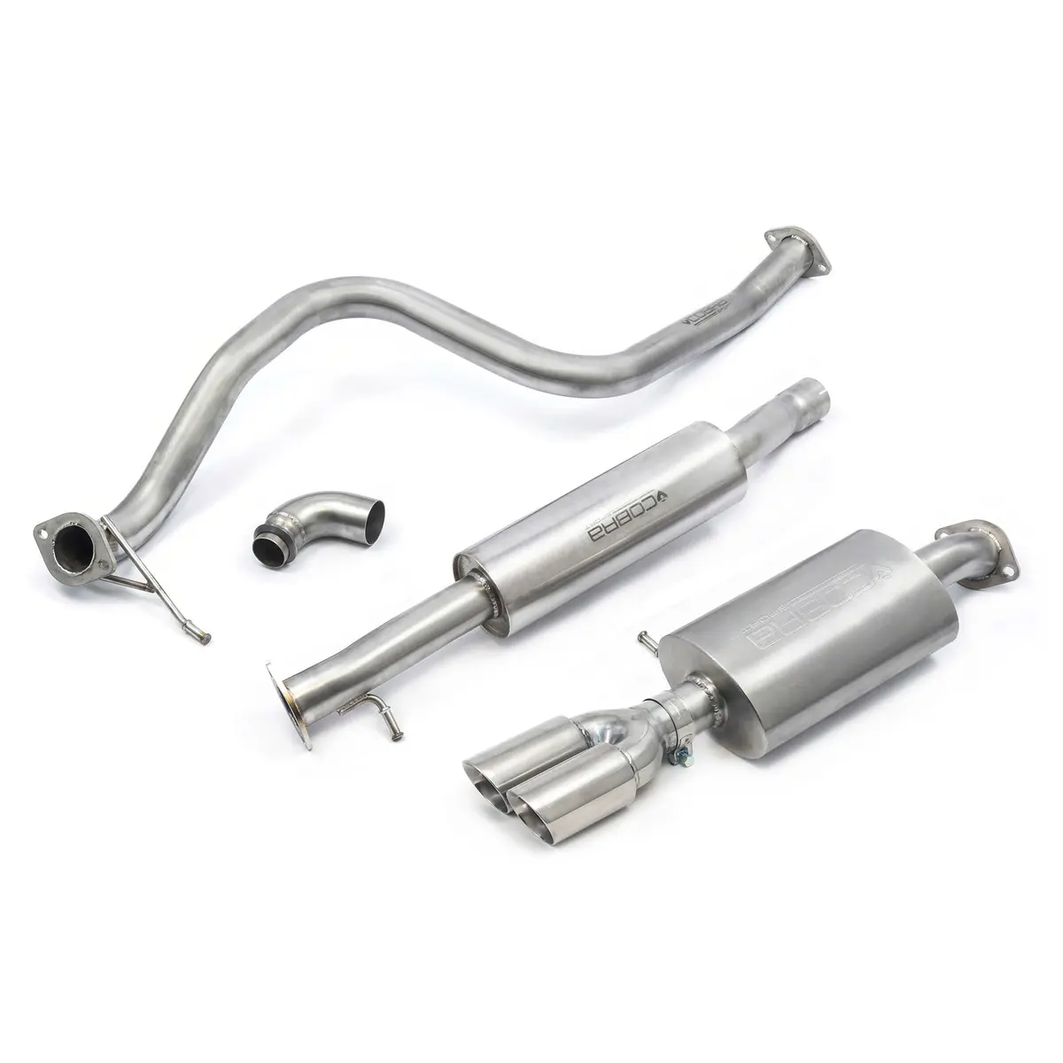 Cobra Sport Ford Fiesta (Mk8) 1L Ecoboost St-Line (St Style) Twin Tip Cat Back Performance Exhaust 1