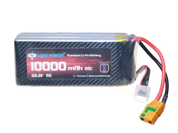 Genx 22.2V 6S 10000Mah 25C / 50C Premium Lipo Lithium Polymer Battery With Xt90s Connector 1