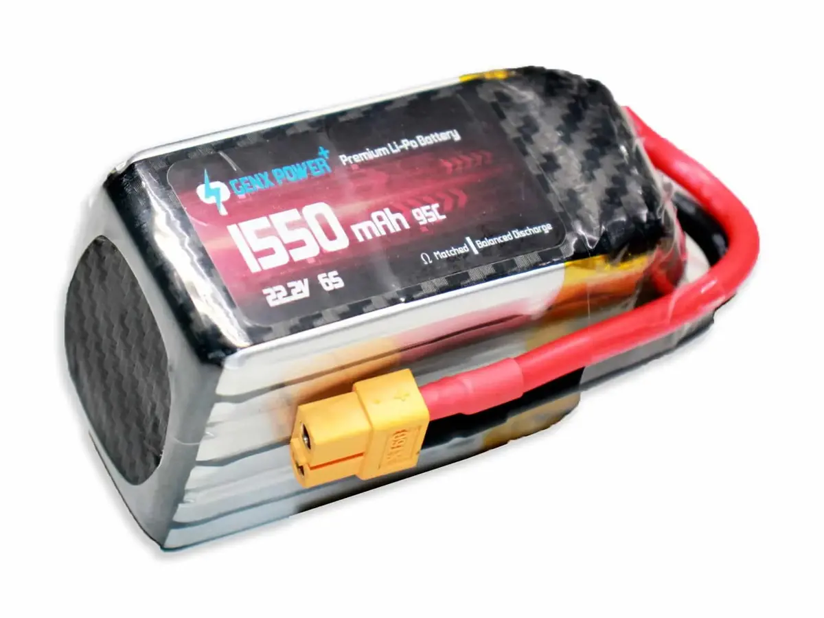 Genx 22.2V 6S 1550Mah 95C / 190C Premium Lipo Lithium Polymer Battery 1