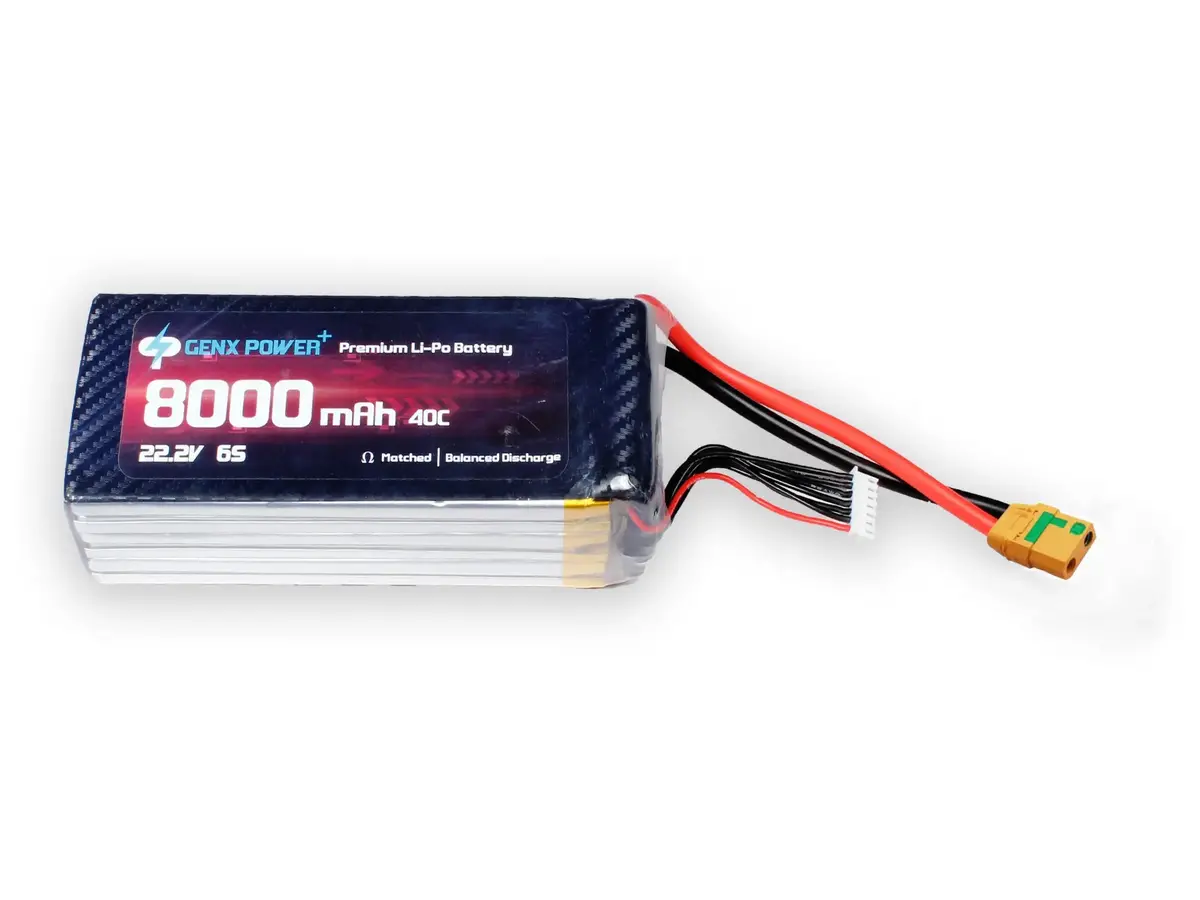 Genx 22.2V 6S 8000Mah 40C / 80C Premium Lipo Lithium Polymer Battery 1