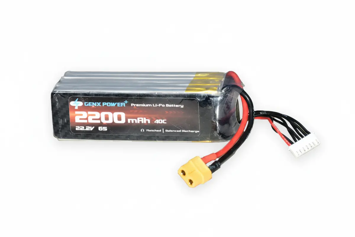 Genx 22.2V 6S 2200Mah 40C / 80C Premium Lipo Lithium Polymer Battery 1