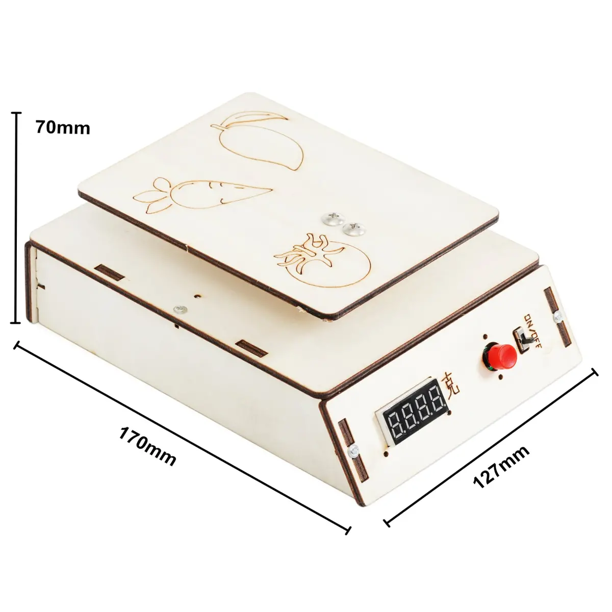 Diy Electronic Scale Electric Experiment Kit Wooden Assemble (A-46 ) 2