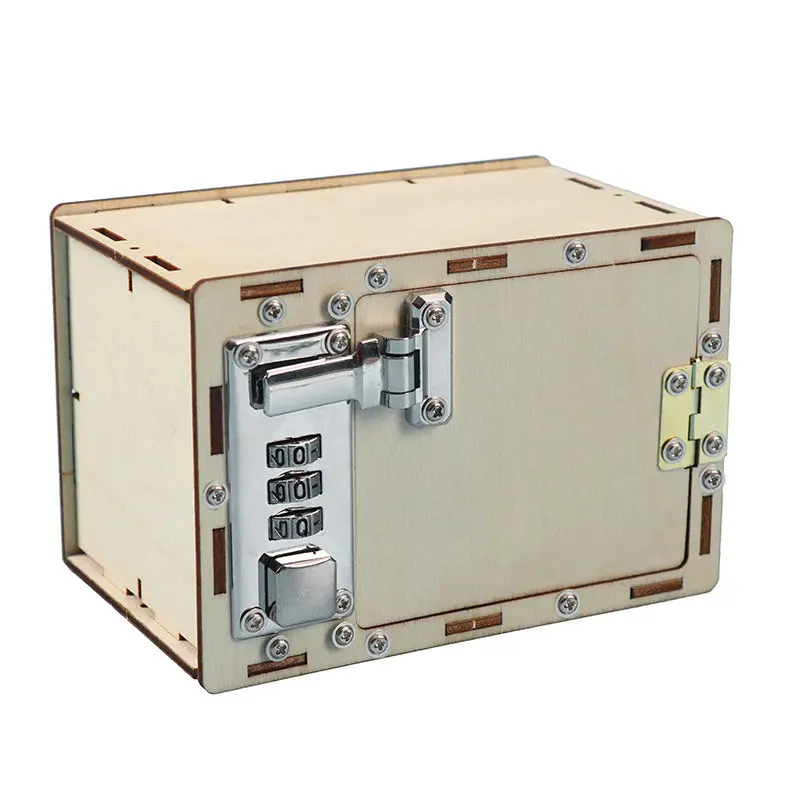 Diy Mechanical Combination Lock Model Set For Steam Experiment - Children's Toy Hand-Assembled Password Box Diy Set 1