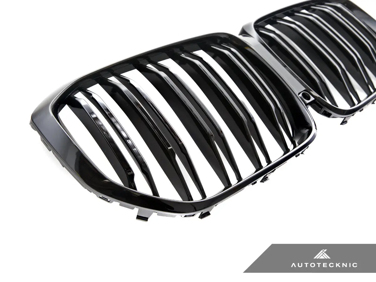 Autotecknic Dual-Slats Gloss Black Front Grille - G05 X5 Pre-Lci 2