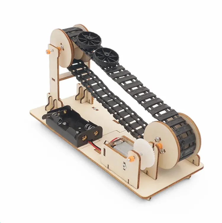 Diy Conveyor Belt Kit Small Invention Educational Science Toy For Kids (M-11) 1