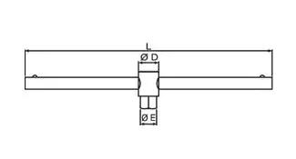 Taparia 6.35 Mm (1/4 Inch) T-Handle, Size 115 Mm, (A733) 2
