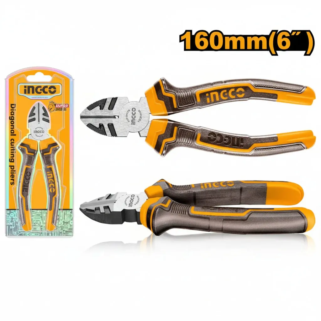 Ingco Hdcp08168 Diagonal Cutting Pliers 6" (160Mm) 1