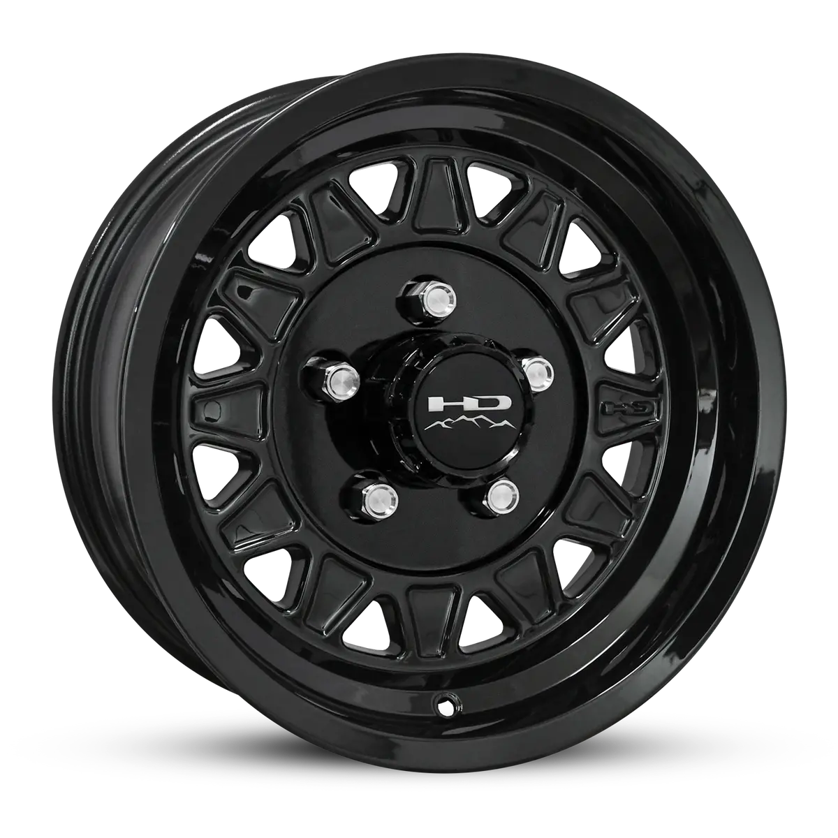 Hd Trailer Hdt Cast 15X6 +0 5X114.3Mm 83Mm Gloss Black 1