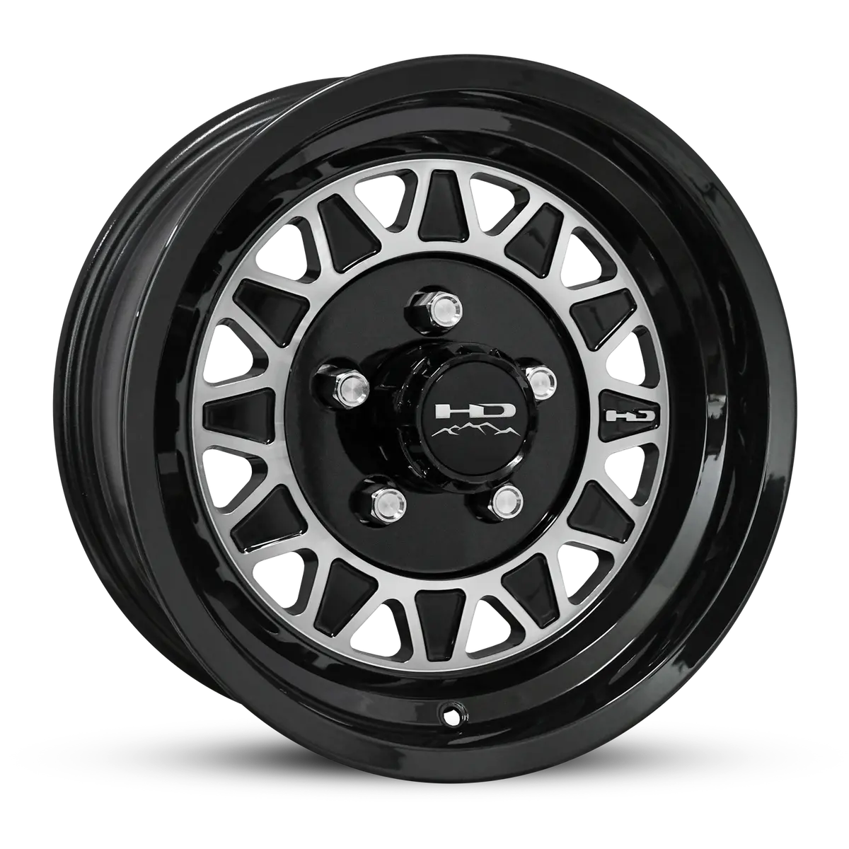 Hd Trailer Hdt Cast 15X6 +0 5X114.3Mm 83Mm Gloss Black/Machined Face 1