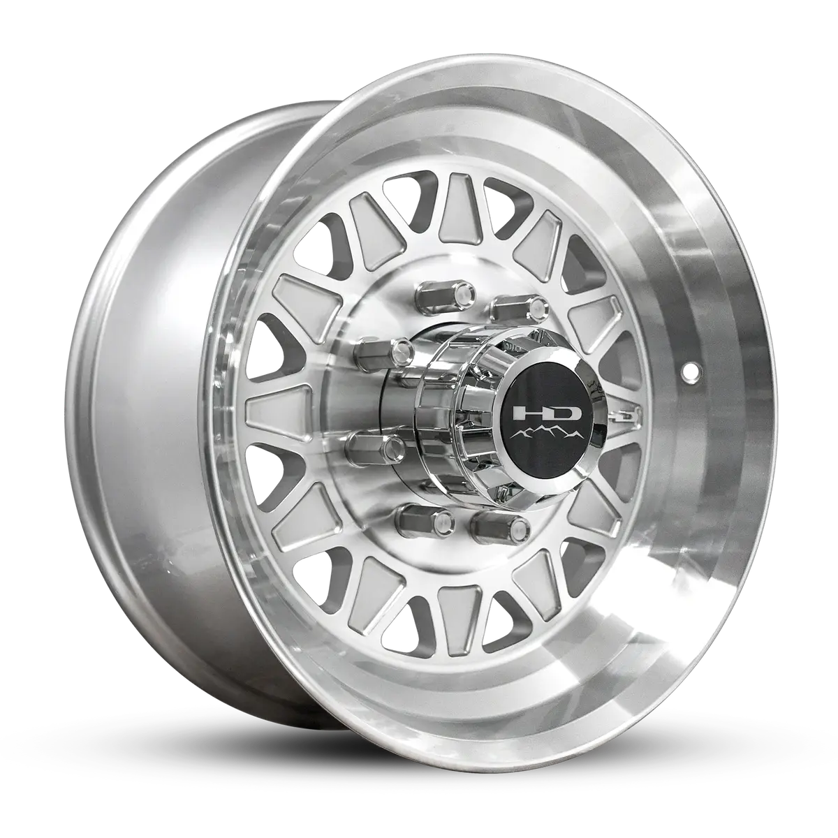Hd Trailer Hdt Forged 17.5X6.75 +0 8X165mm 128.6Mm Gloss Silver/Machined Face - Lug Centric 1