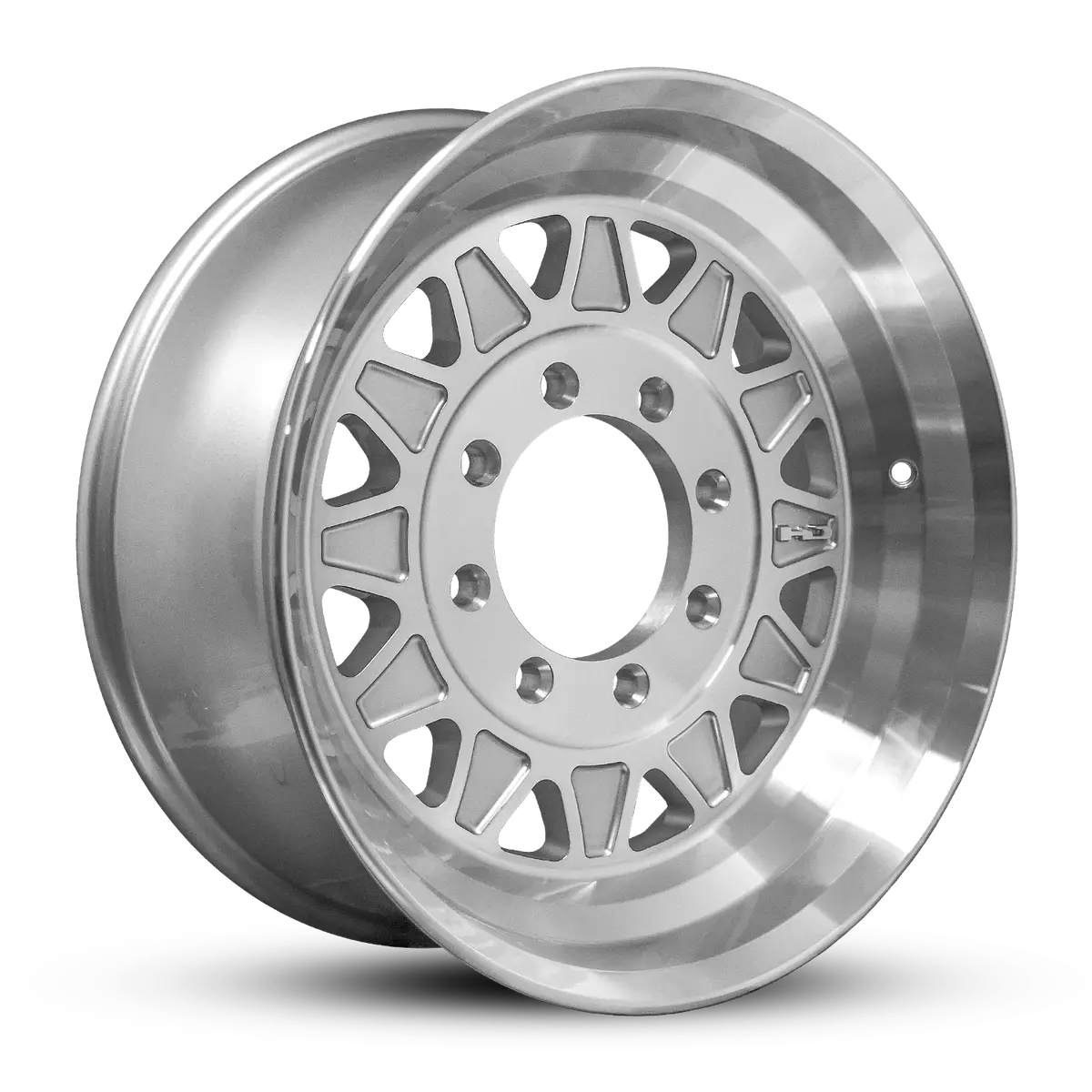 Hd Trailer Hdt Forged 17.5X6.75 +0 8X165mm 121.2Mm Gloss Silver/Machined Face - Hub Centric - Cap Not Included 1