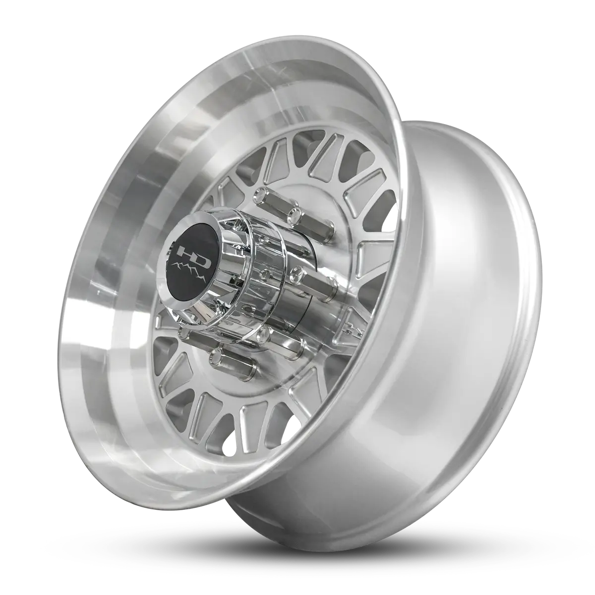 Hd Trailer Hdt Forged 17.5X6.75 +0 8X165mm 128.6Mm Gloss Silver/Machined Face - Lug Centric 2