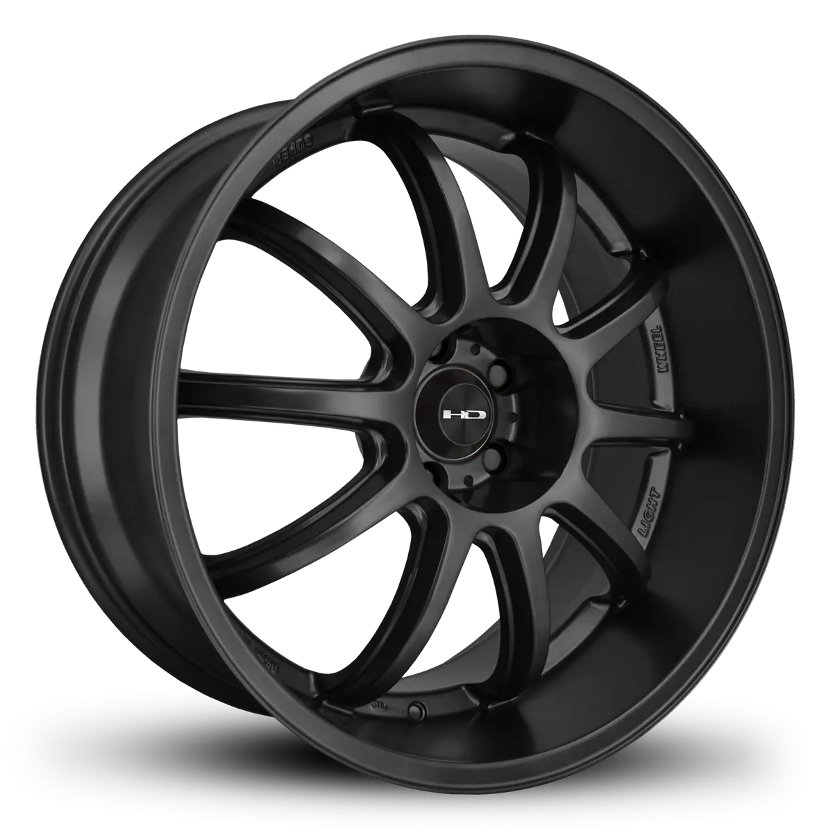 Hd Wheels Clutch 20X10 +25 5X114.3Mm 73.1Mm Satin Black 1