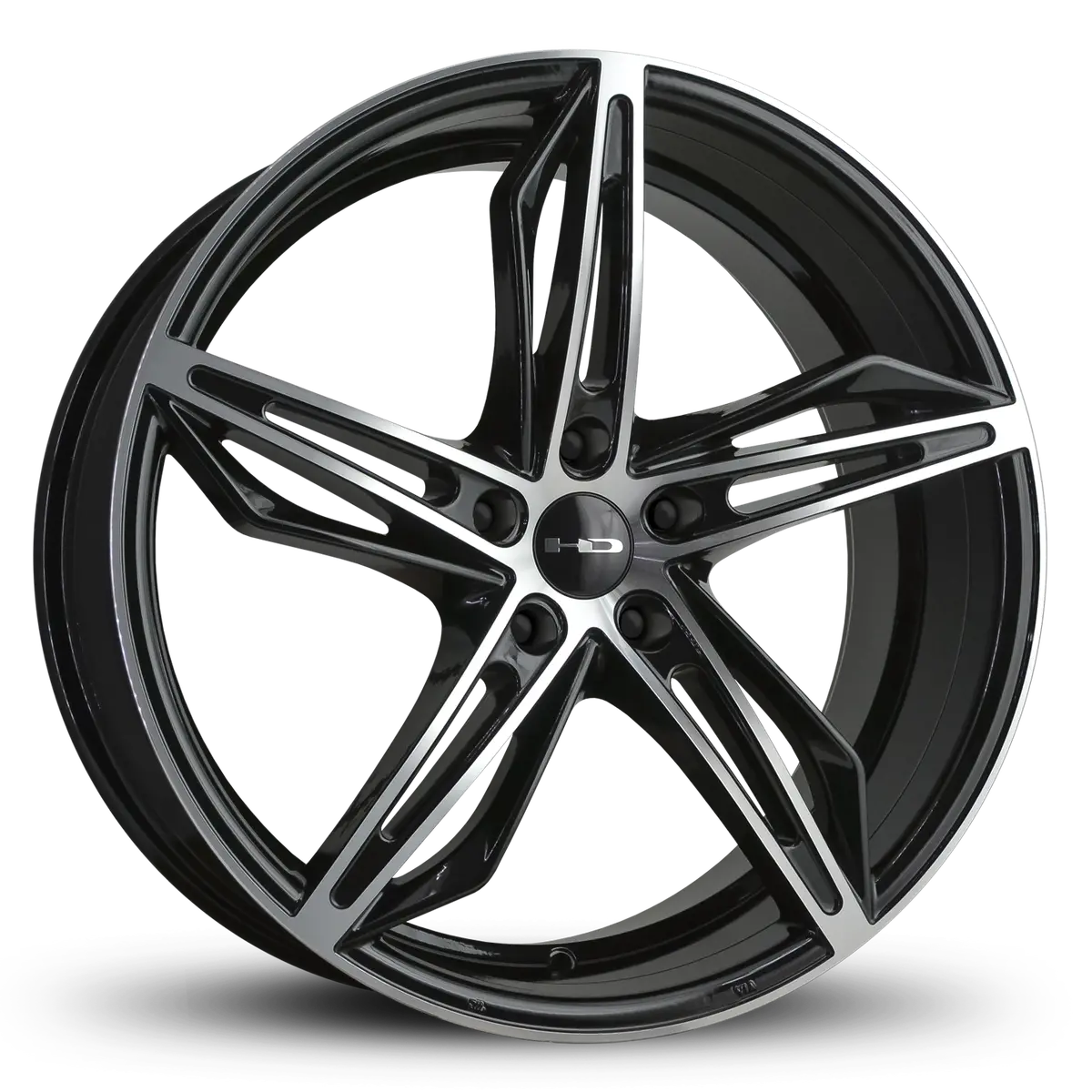 Hd Wheels Fly Cutter 18X8 +35 5X114.3Mm 73.1Mm Gloss Black/Machined Face 1