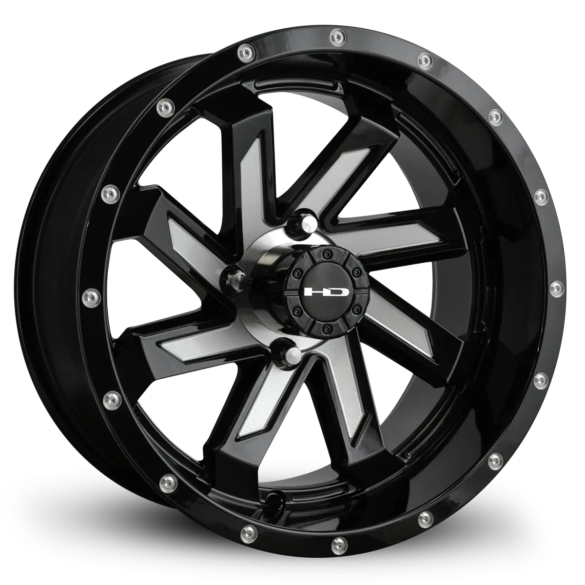 Hd Golf Saw 14X7 -14 4X101.6Mm 68.2Mm Gloss Black/Milled Face 1