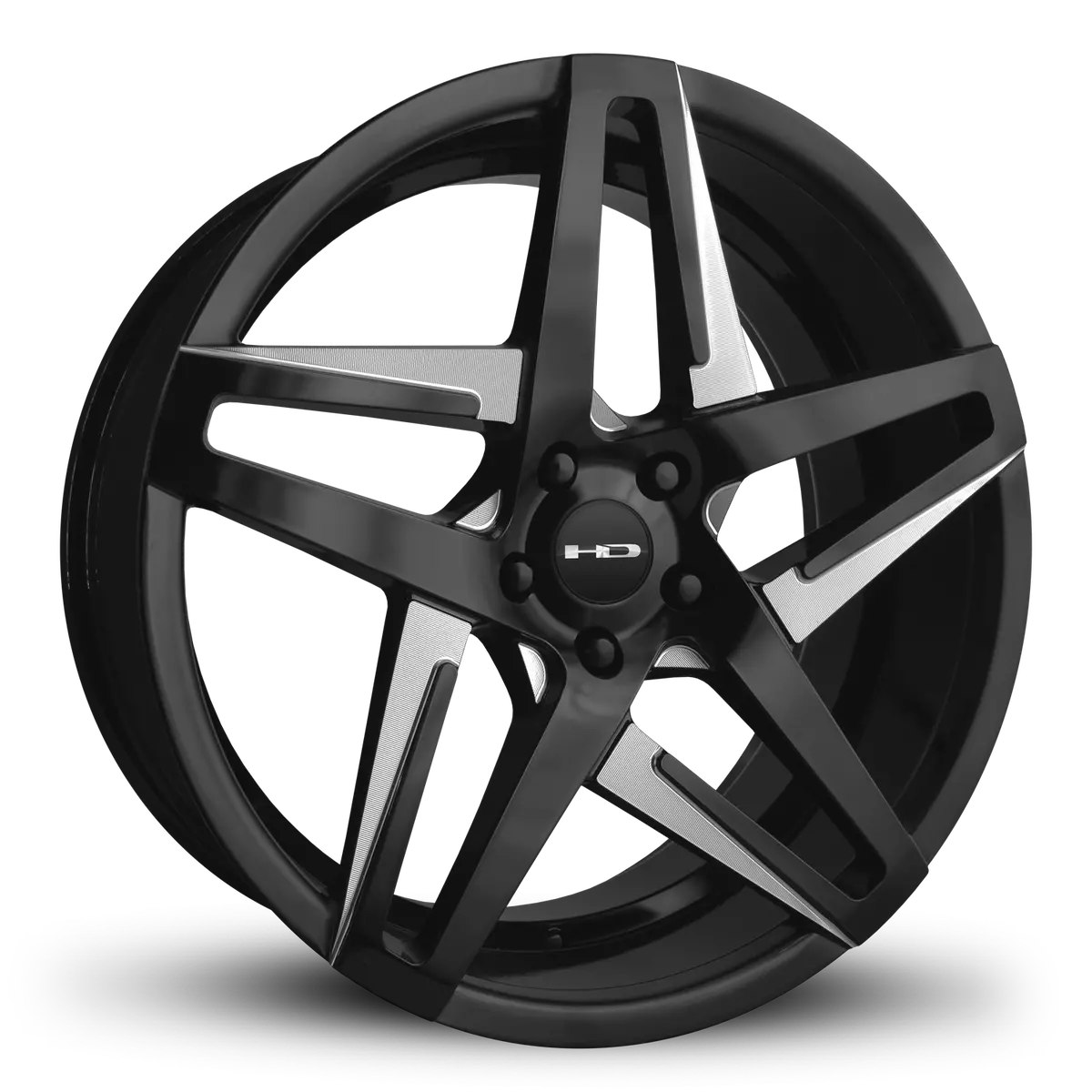 Hd Wheels Hairpin 18X8 +35 5X114.3Mm 73.1Mm Satin Black/Milled Face 1