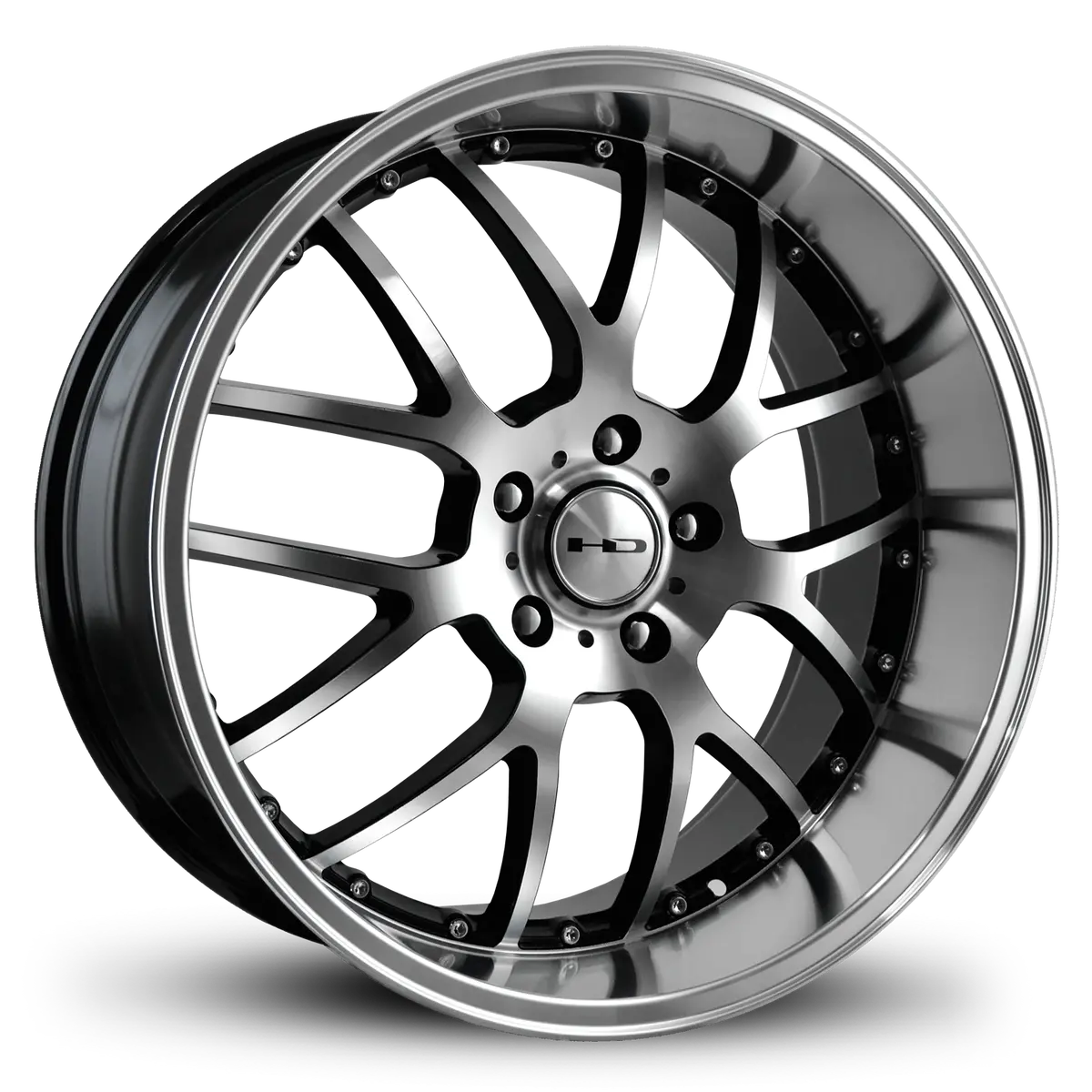 Hd Wheels Msr 18X9 +42 5X112mm 73.1Mm Gloss Black/Mchnd Fc Chr/Riv 1
