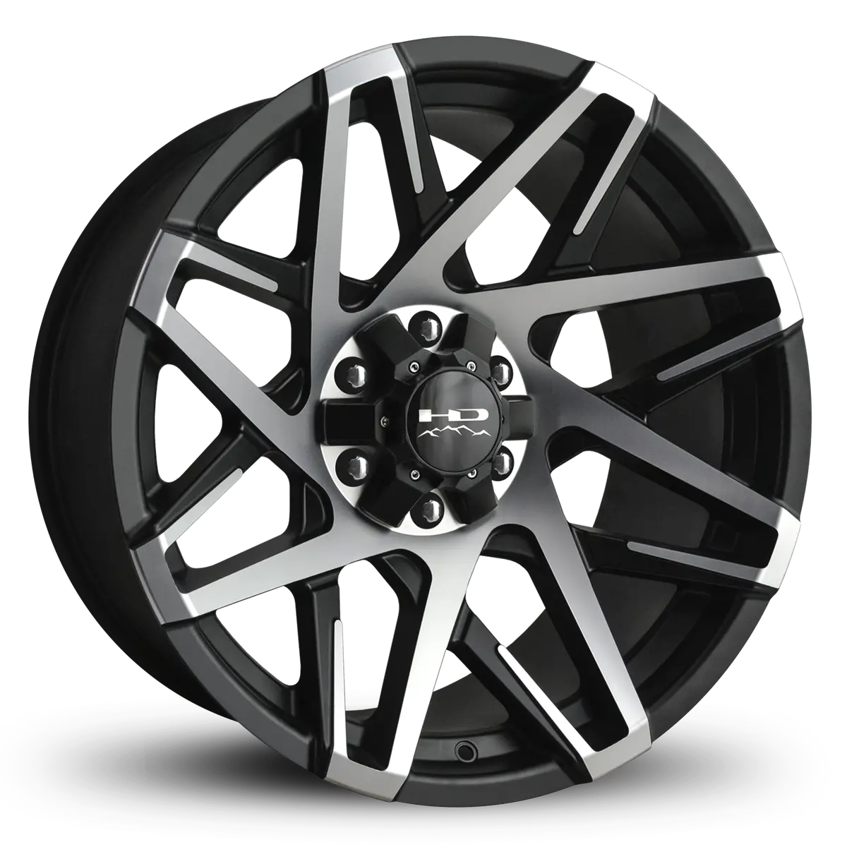 Hd Offroad Canyon 20X10 -25 6X135/6X139.7Mm 106.2Mm Satin Black/Machined Face 1