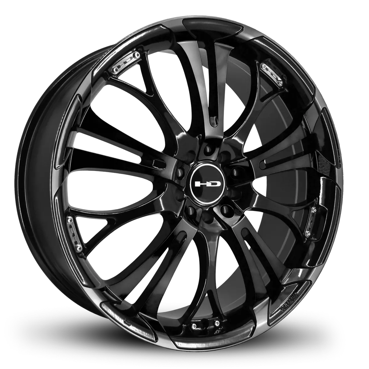 Hd Wheels Spinout 18X7.5 +35 5X120/5X114.3Mm 74.1Mm Gloss Black 1