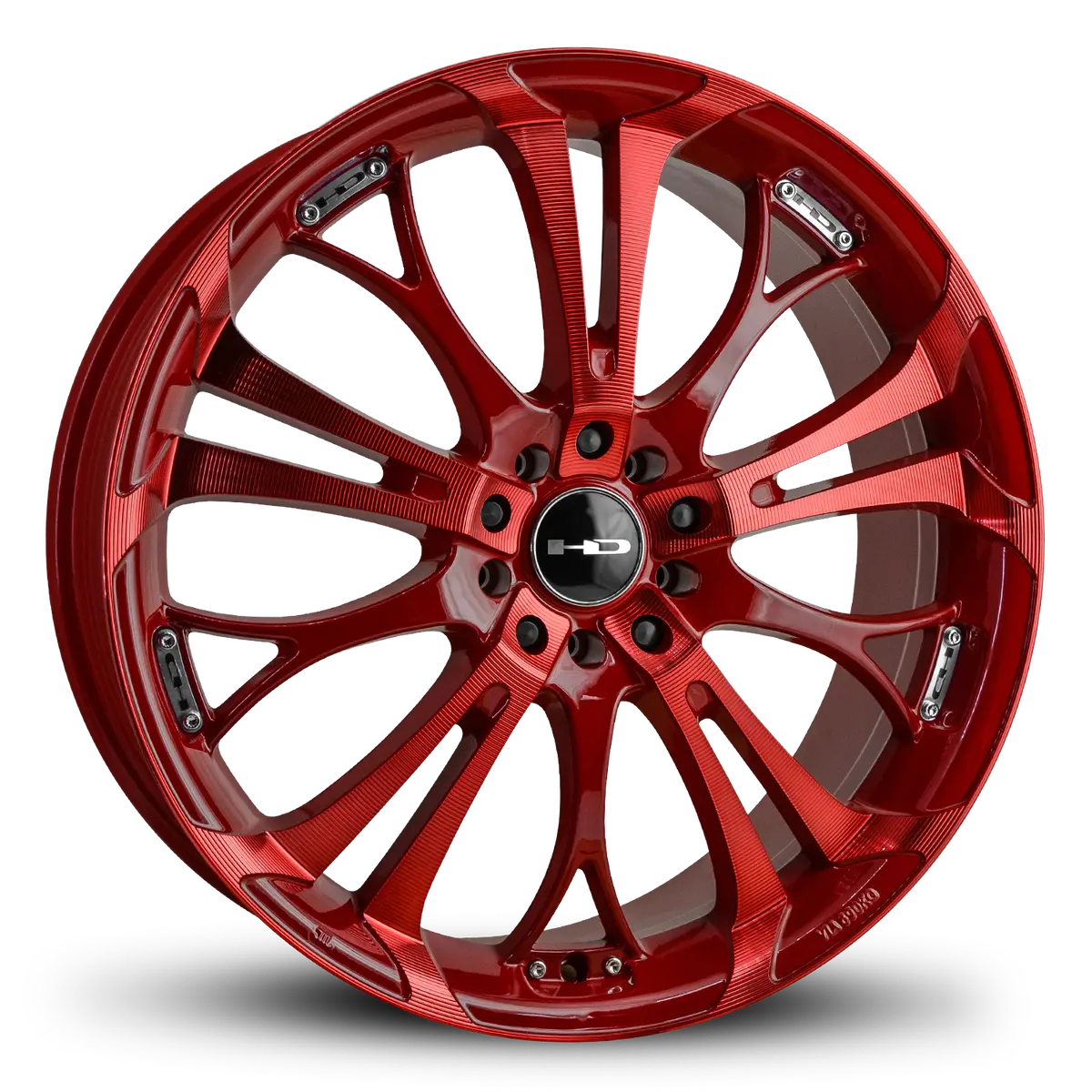 Hd Wheels Spinout 22X8.5 +20 5X115/5X120mm 74.1Mm Sonic Red 1