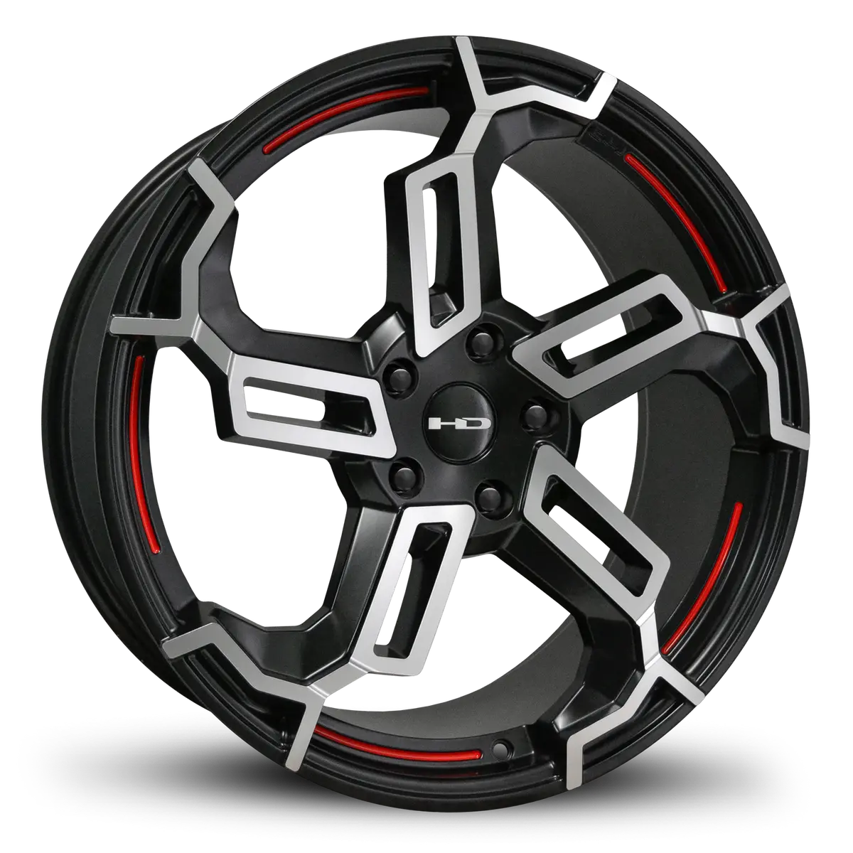 Hd Wheels Switch 20X8.5 +35 5X114.3Mm 73.1Mm Satin Black/Red Line 1