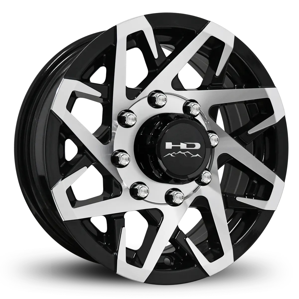 Hd Trailer Canyon 16X6 +0 8X165mm 128.6Mm Gloss Black/Machined Face 1