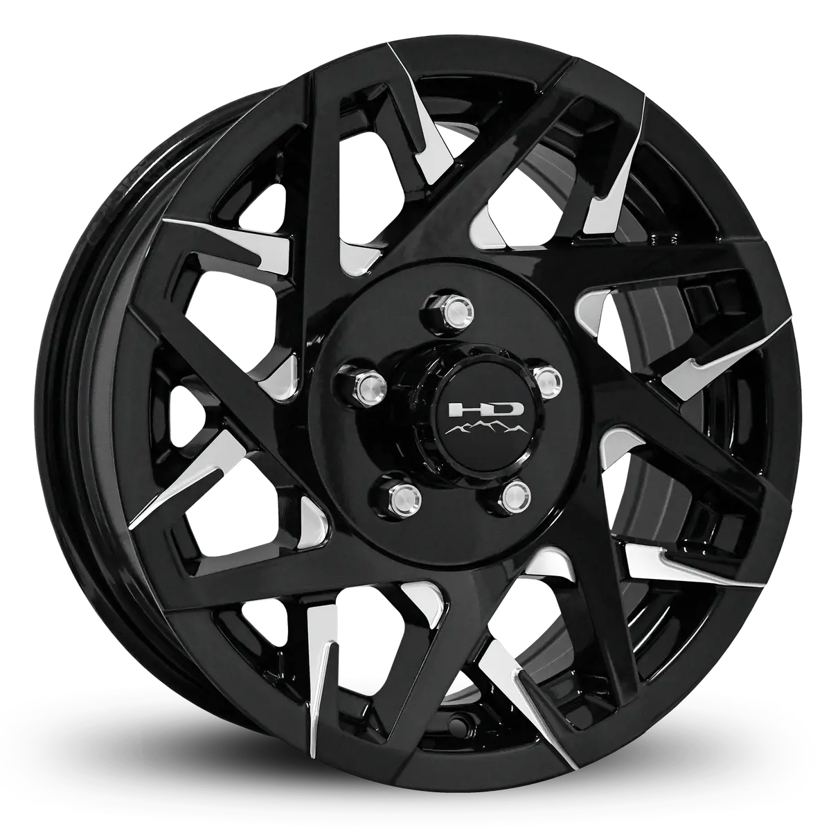 Hd Trailer Canyon 15X6 +0 5X114.3Mm 83Mm Gloss Black/Milled Face 1