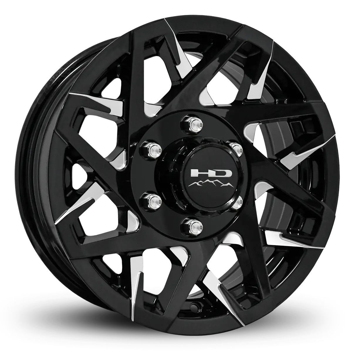 Hd Trailer Canyon 16X6 +0 6X139.7Mm 108Mm Gloss Black/Milled Face 1