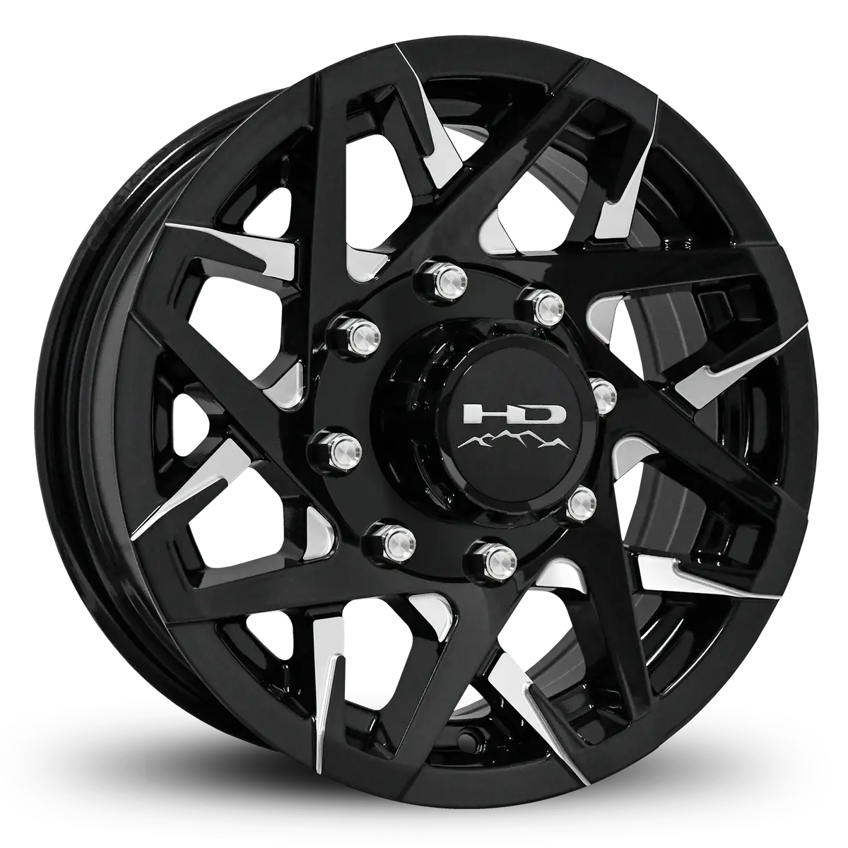 Hd Trailer Canyon 16X6 +0 8X165mm 128.6Mm Gloss Black/Milled Face 1