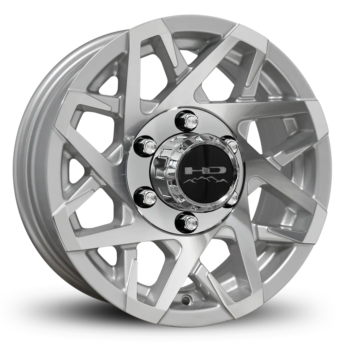 Hd Trailer Canyon 15X6 +0 6X139.7Mm 108Mm Gloss Silver/Machined Face 1