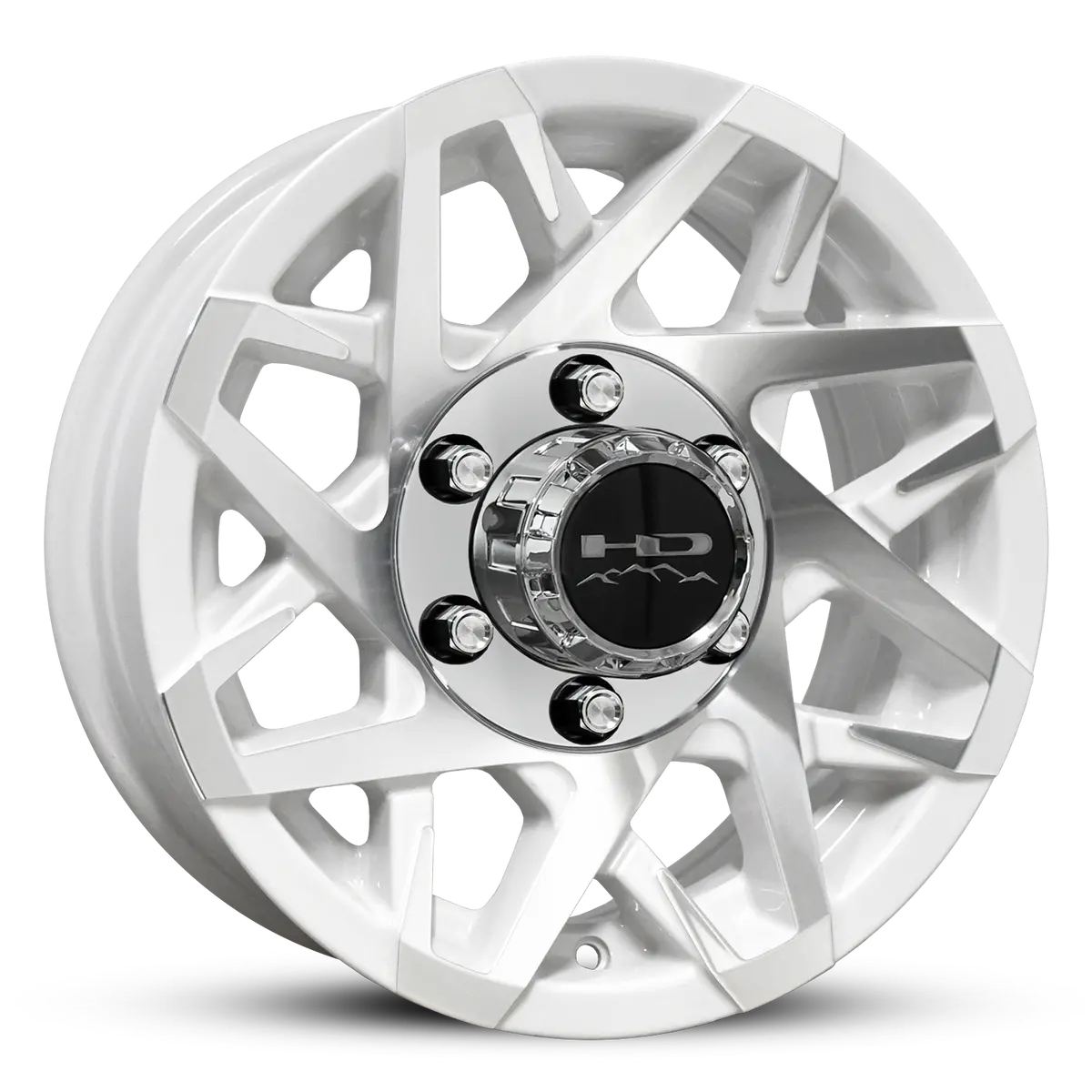 Hd Trailer Canyon 15X6 +0 6X139.7Mm 108Mm Gloss White/Machined Face 1