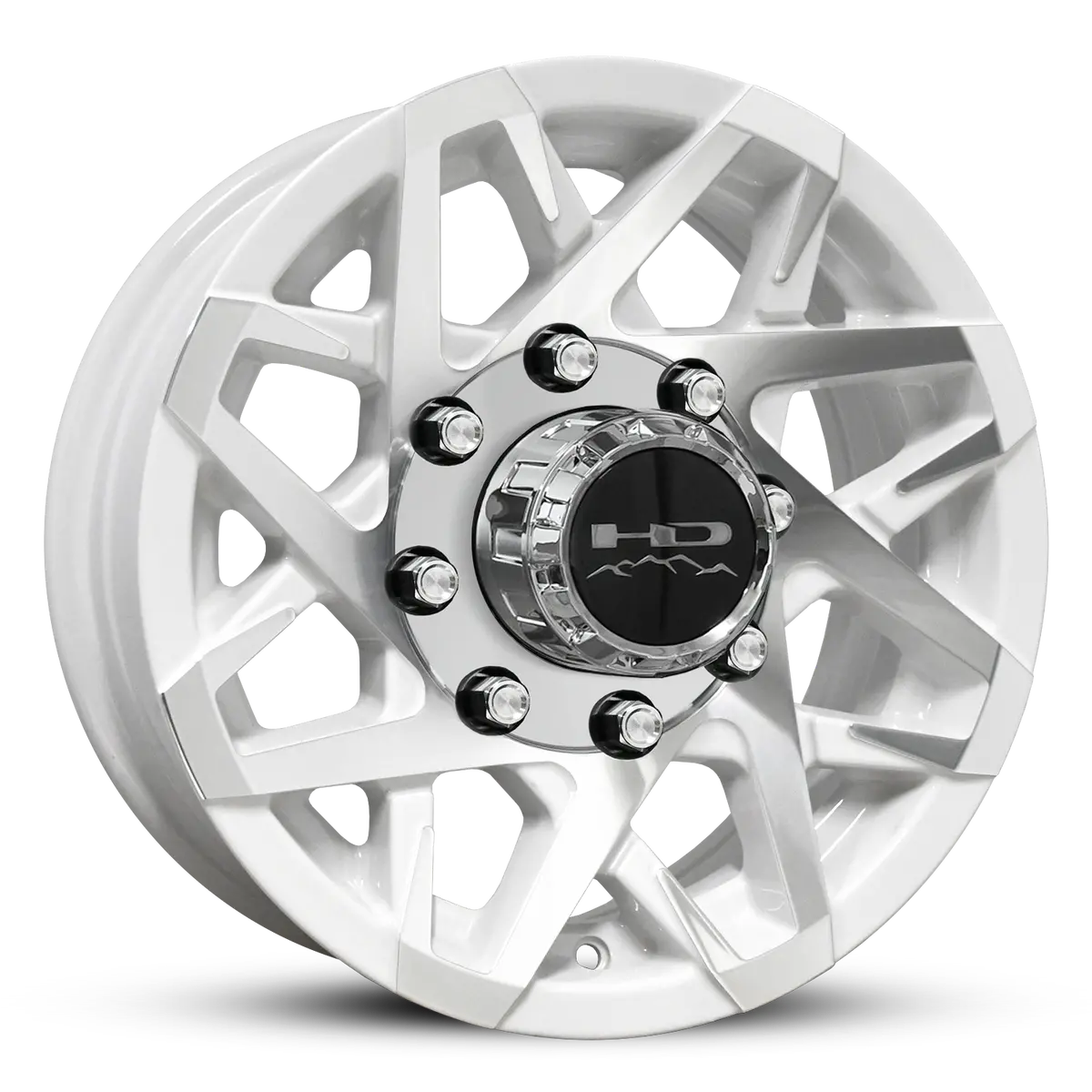 Hd Trailer Canyon 16X6 +0 8X165mm 128.6Mm Gloss White/Machined Face 1