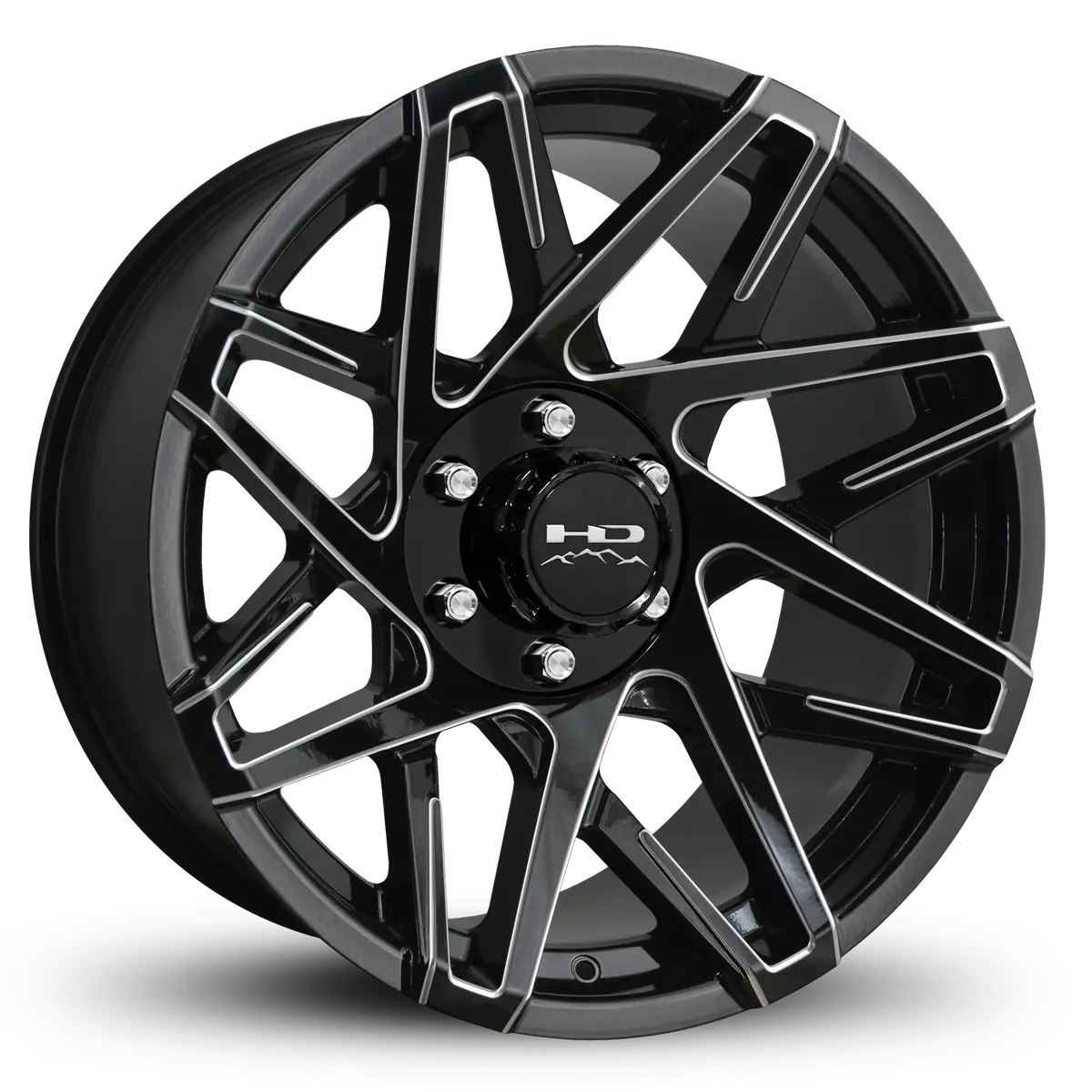 Hd Trailer Canyon 20X9 +0 6X139.7Mm 108Mm Gloss Black Milled Edge 1