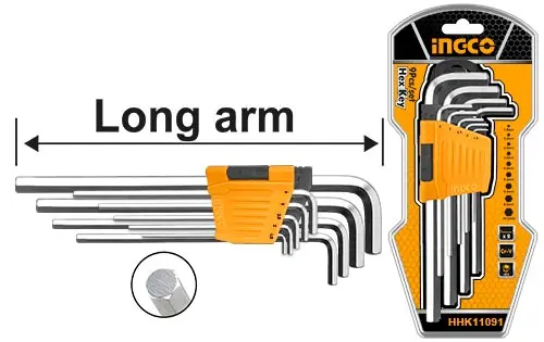 Ingco Hhk11091 9Pcs Hex Key Set 1
