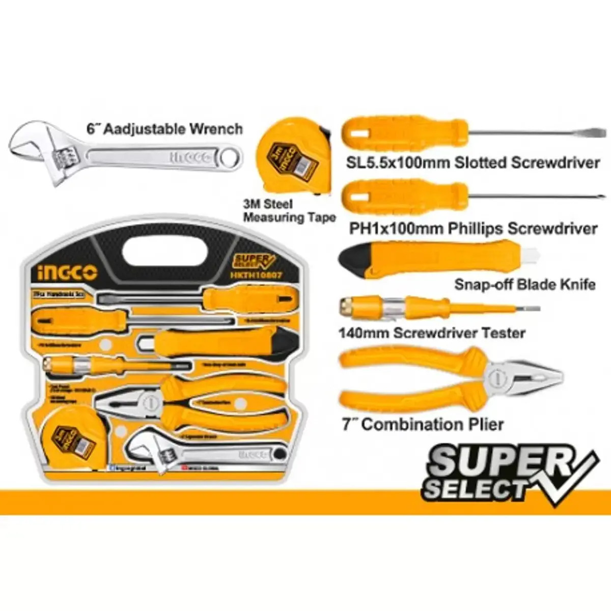 Ingco Hkth10807 – 7 Pcs Hand Tools Set 2