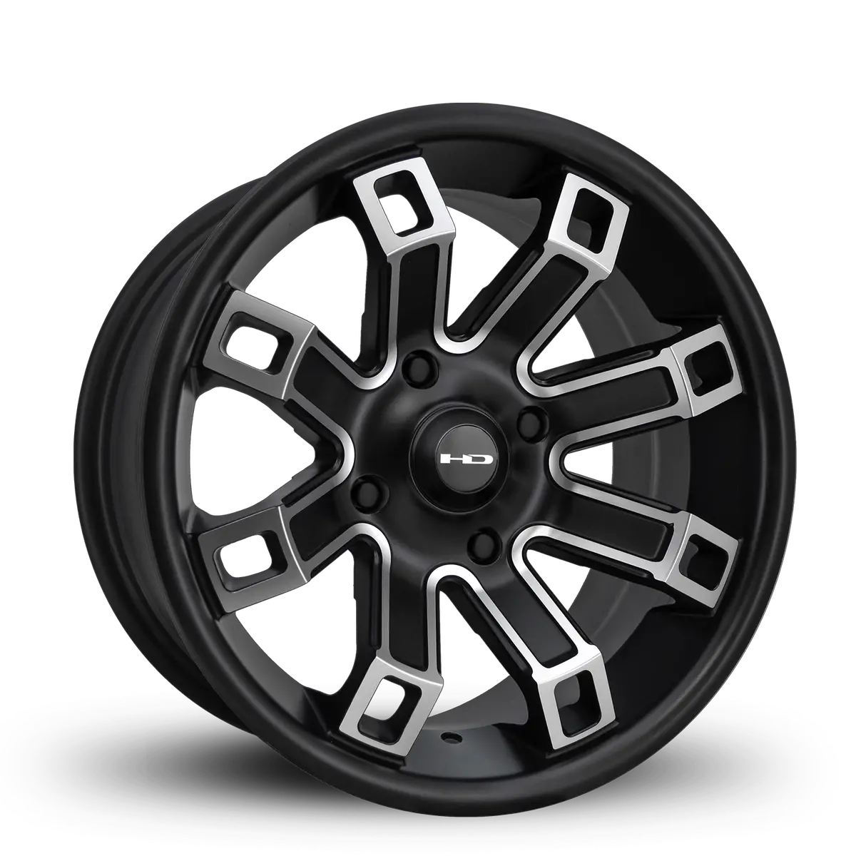 Hd Off-Road Wheels Hollow Point Atv/Utv | Satin Black Machined Face 1
