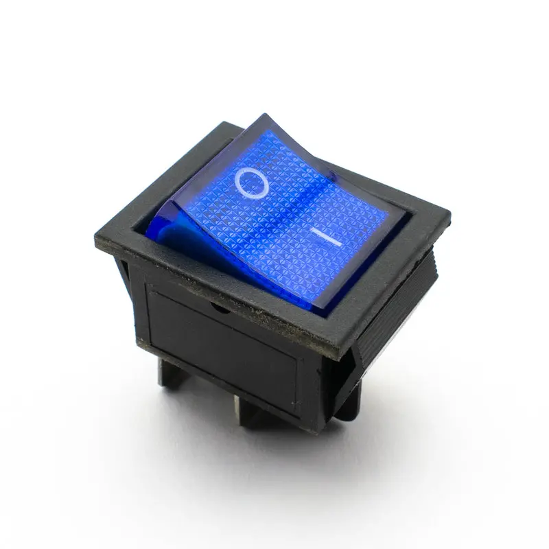 Kcd4 Blue 250V 16A Dpst On-Off 4 Pin Rocker Switch 1