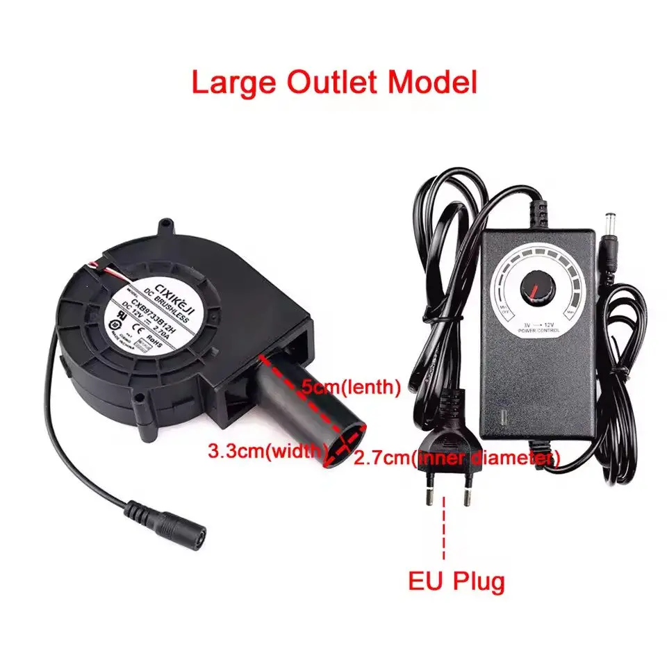 12V Dc Brushless Air Blower Fan With Speed Controller 1